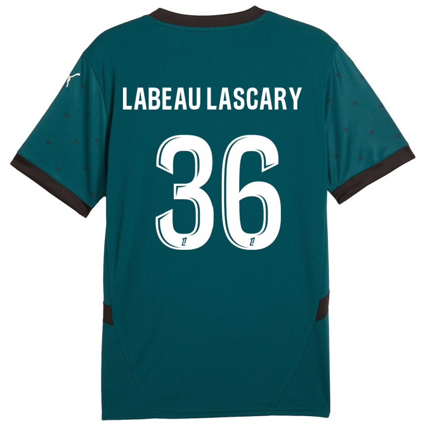 Vaikiškas Rémy Labeau Lascary #36 Tamsiai Žalia Išvykos Marškinėliai 2024/25 T-Shirt