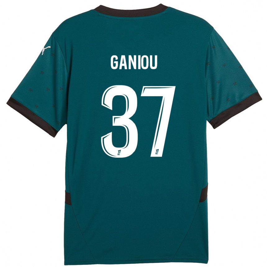 Vaikiškas Ismaëlo Ganiou #37 Tamsiai Žalia Išvykos Marškinėliai 2024/25 T-Shirt