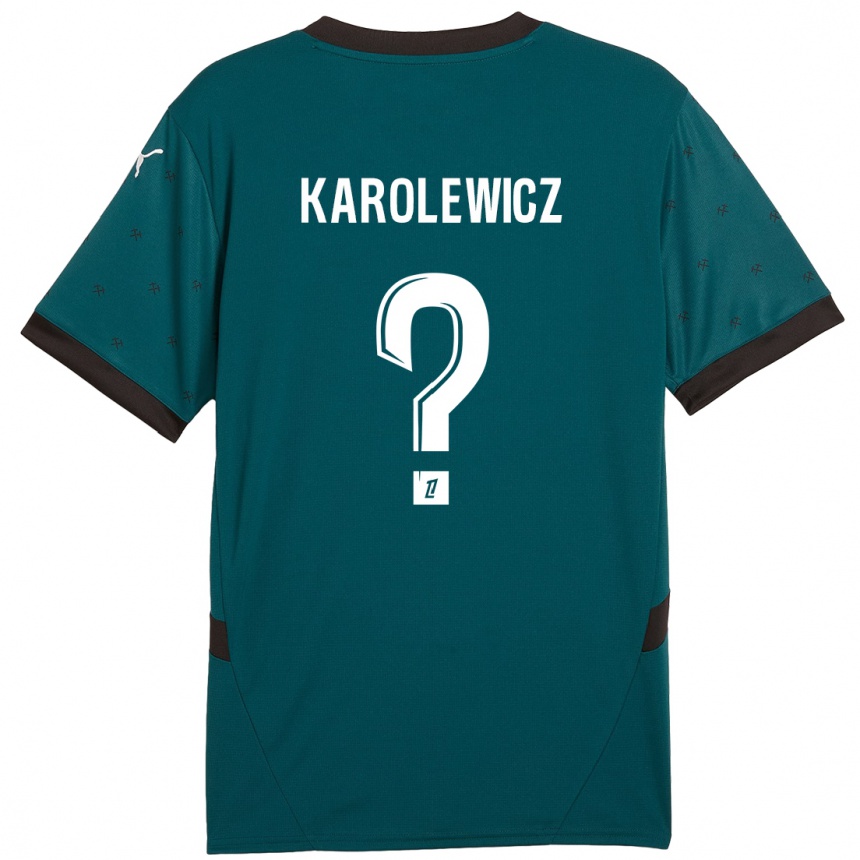 Vaikiškas Roman Karolewicz #0 Tamsiai Žalia Išvykos Marškinėliai 2024/25 T-Shirt