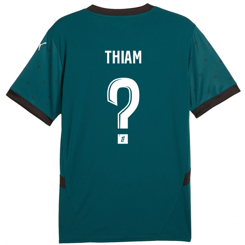 Vaikiškas Mamadou Thiam #0 Tamsiai Žalia Išvykos Marškinėliai 2024/25 T-Shirt