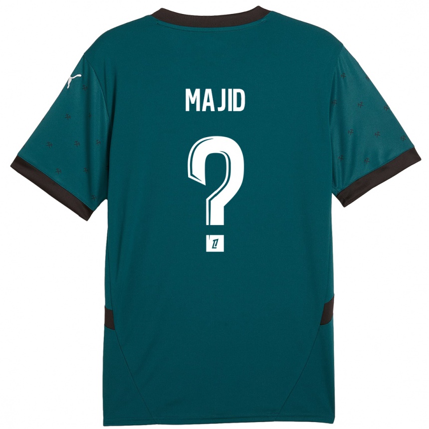 Vaikiškas Ahmed Majid #0 Tamsiai Žalia Išvykos Marškinėliai 2024/25 T-Shirt