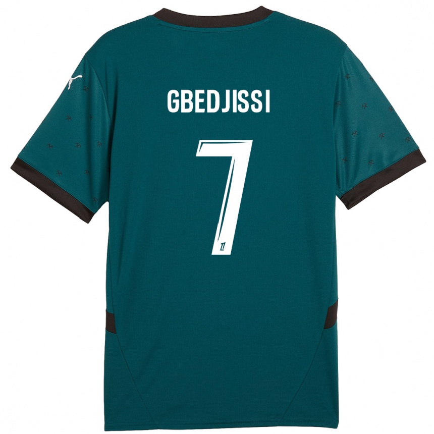 Vaikiškas Aude Gbedjissi #7 Tamsiai Žalia Išvykos Marškinėliai 2024/25 T-Shirt