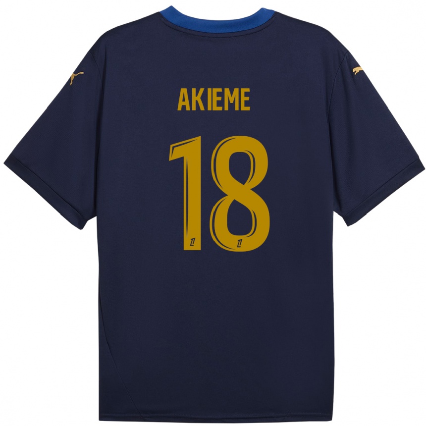 Vaikiškas Sergio Akieme #18 Laivyno Auksas Išvykos Marškinėliai 2024/25 T-Shirt