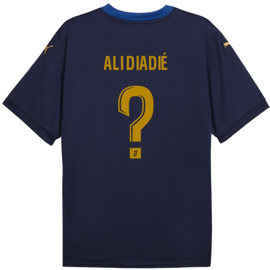 Vaikiškas Mohamed Ali Diadié #0 Laivyno Auksas Išvykos Marškinėliai 2024/25 T-Shirt