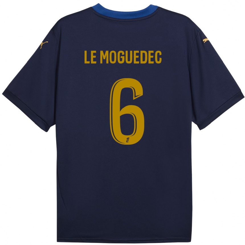 Vaikiškas Anaële Le Moguédec #6 Laivyno Auksas Išvykos Marškinėliai 2024/25 T-Shirt