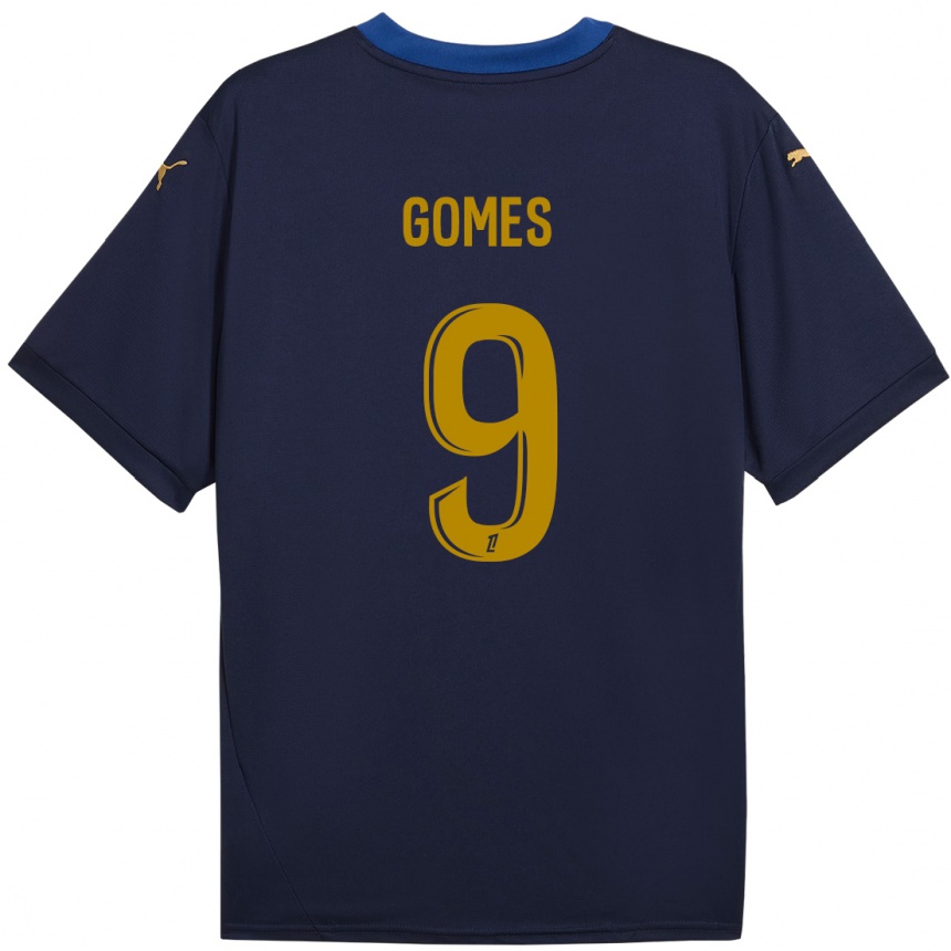 Vaikiškas Mélissa Gomes #9 Laivyno Auksas Išvykos Marškinėliai 2024/25 T-Shirt