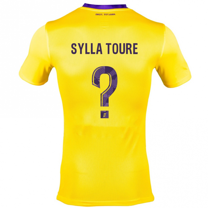 Vaikiškas Ismael Sylla Touré #0 Geltona Violetinė Išvykos Marškinėliai 2024/25 T-Shirt