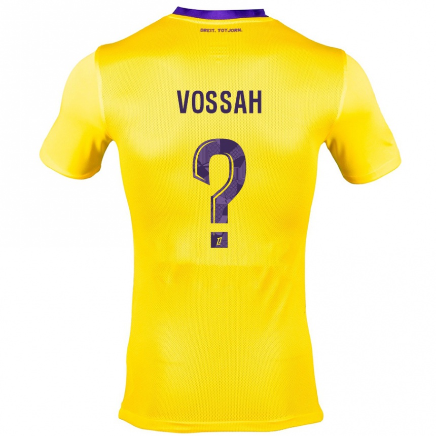 Vaikiškas Alexis Vossah #0 Geltona Violetinė Išvykos Marškinėliai 2024/25 T-Shirt