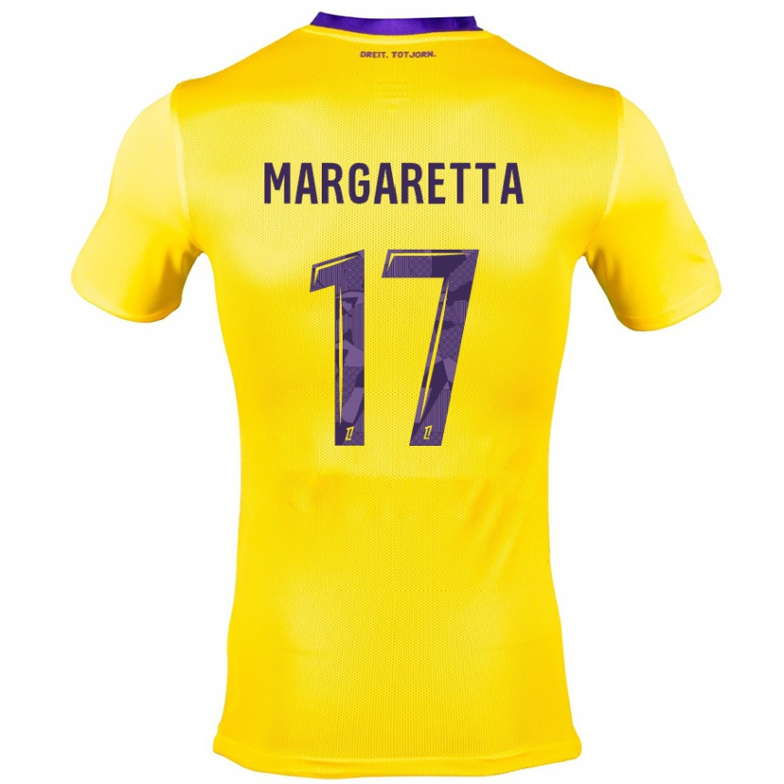 Vaikiškas Jessica Margaretta #17 Geltona Violetinė Išvykos Marškinėliai 2024/25 T-Shirt