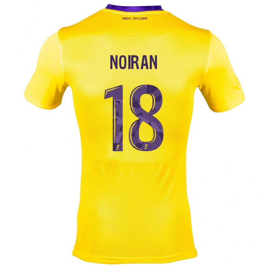 Vaikiškas Clara Noiran #18 Geltona Violetinė Išvykos Marškinėliai 2024/25 T-Shirt