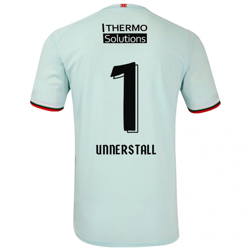 Vaikiškas Lars Unnerstall #1 Šviesiai Žalia Išvykos Marškinėliai 2024/25 T-Shirt