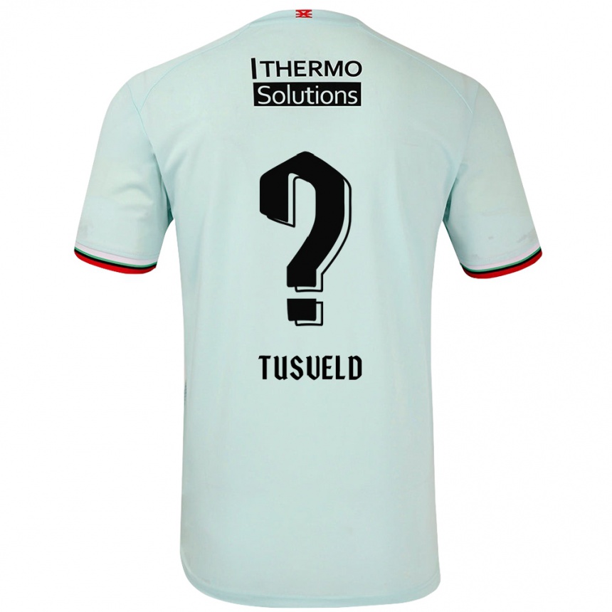 Vaikiškas Tijn Tusveld #0 Šviesiai Žalia Išvykos Marškinėliai 2024/25 T-Shirt