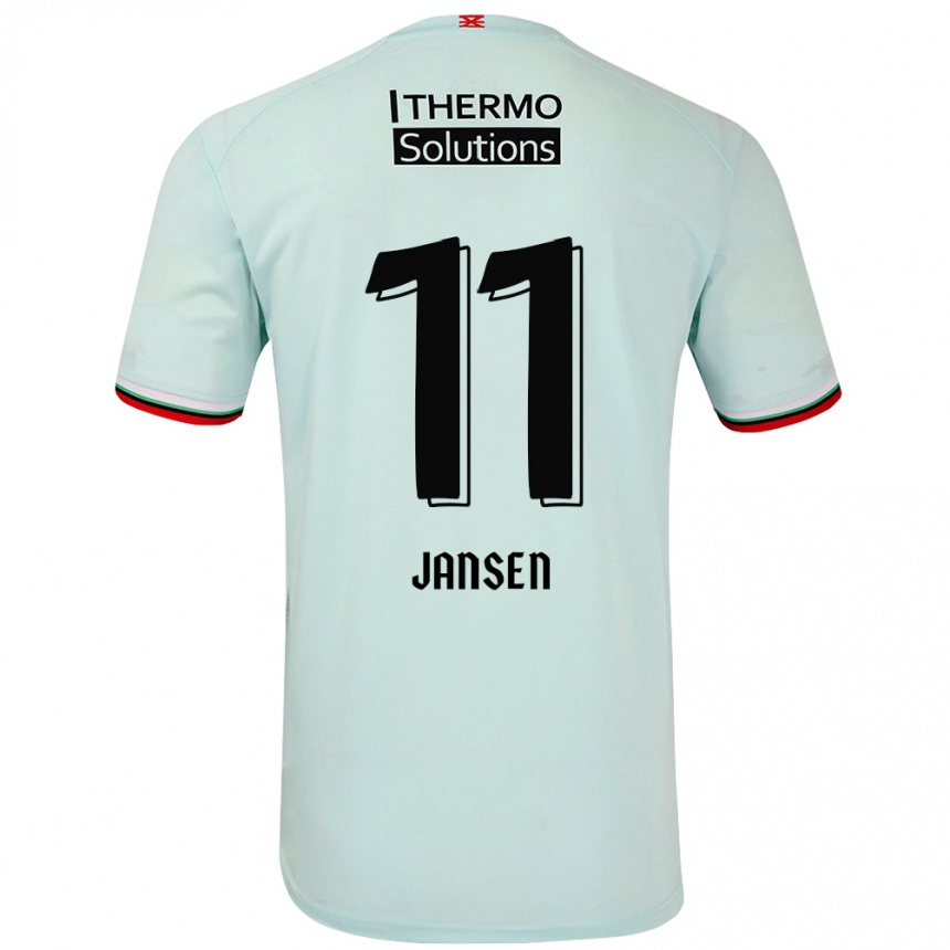 Vaikiškas Renate Jansen #11 Šviesiai Žalia Išvykos Marškinėliai 2024/25 T-Shirt