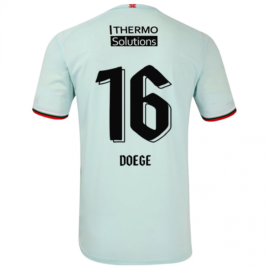 Vaikiškas Leonie Doege #16 Šviesiai Žalia Išvykos Marškinėliai 2024/25 T-Shirt