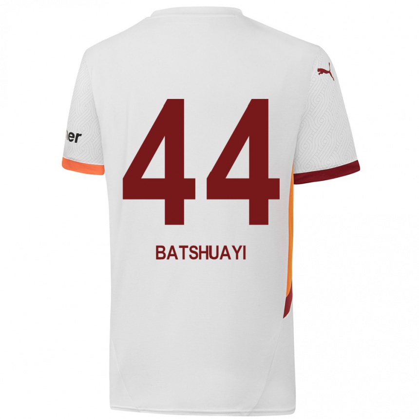 Vaikiškas Michy Batshuayi #44 Balta Geltona Raudona Išvykos Marškinėliai 2024/25 T-Shirt