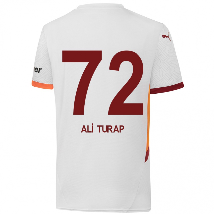 Vaikiškas Ali Turap Bülbül #72 Balta Geltona Raudona Išvykos Marškinėliai 2024/25 T-Shirt