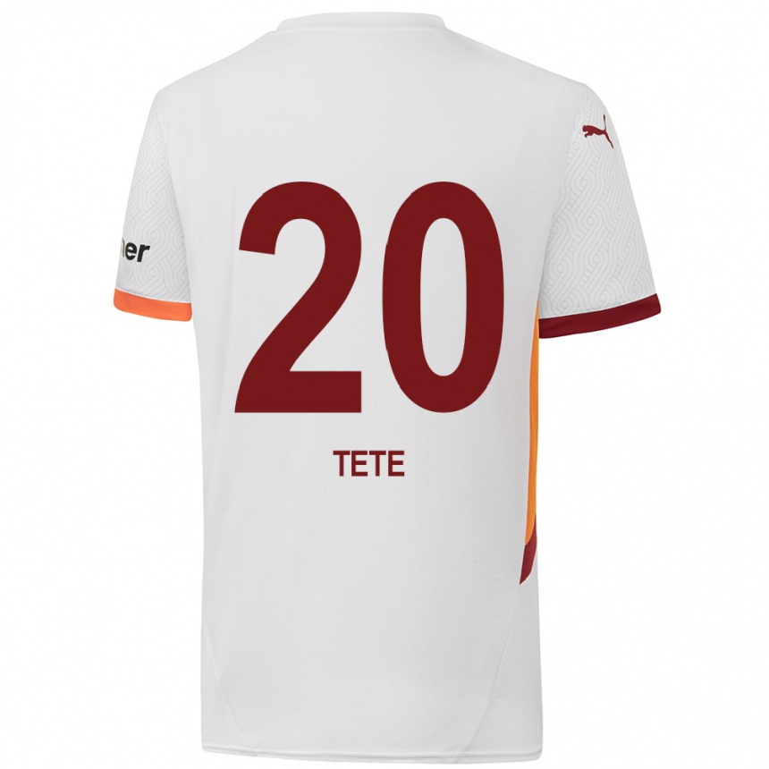 Vaikiškas Tete #20 Balta Geltona Raudona Išvykos Marškinėliai 2024/25 T-Shirt