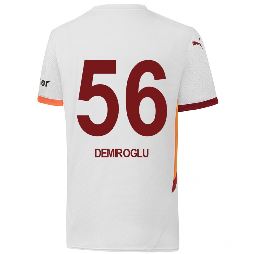 Vaikiškas Baran Demiroğlu #56 Balta Geltona Raudona Išvykos Marškinėliai 2024/25 T-Shirt