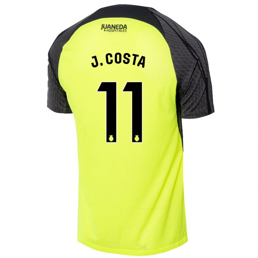 Vaikiškas Jaume Costa #11 Fluorescencinė Žalia Juoda Išvykos Marškinėliai 2024/25 T-Shirt