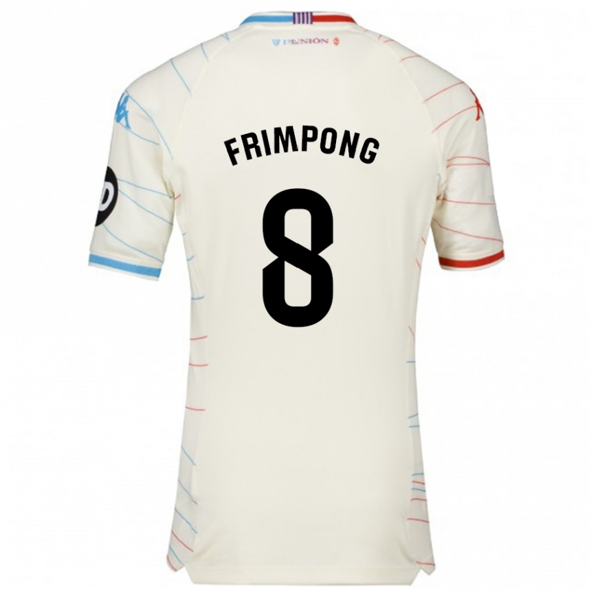 Vaikiškas Eugene Frimpong #8 Balta Raudona Mėlyna Išvykos Marškinėliai 2024/25 T-Shirt