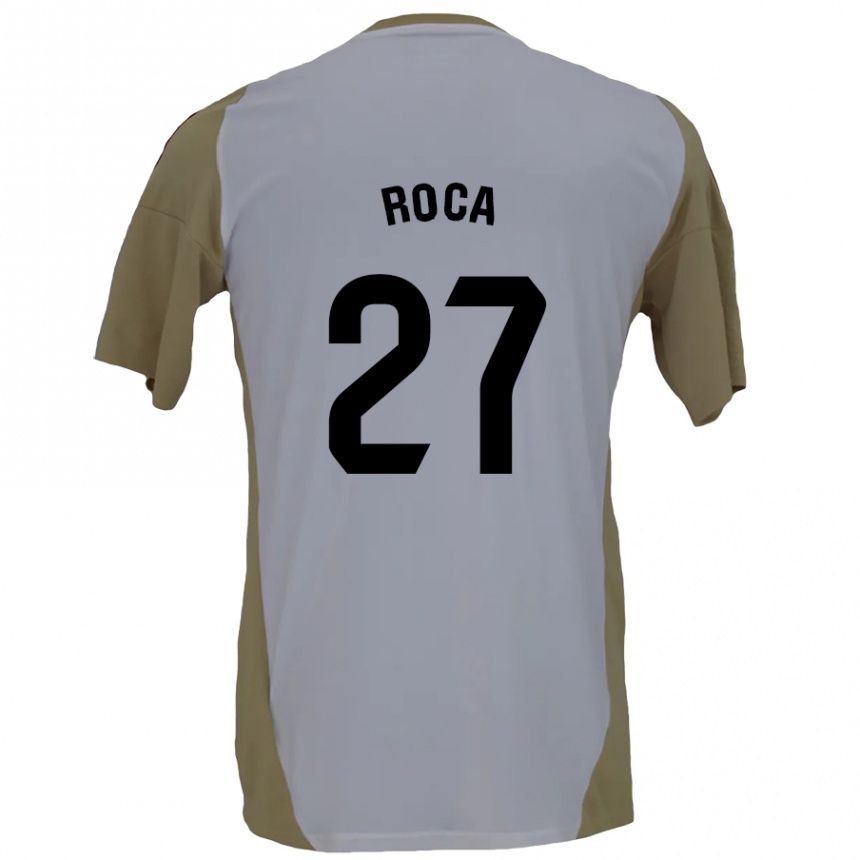 Vaikiškas Joel Roca #27 Ruda Balta Išvykos Marškinėliai 2024/25 T-Shirt