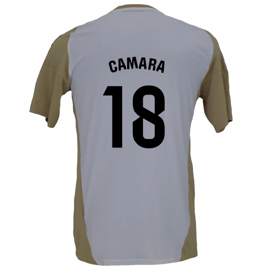 Vaikiškas Aaron Cámara #18 Ruda Balta Išvykos Marškinėliai 2024/25 T-Shirt