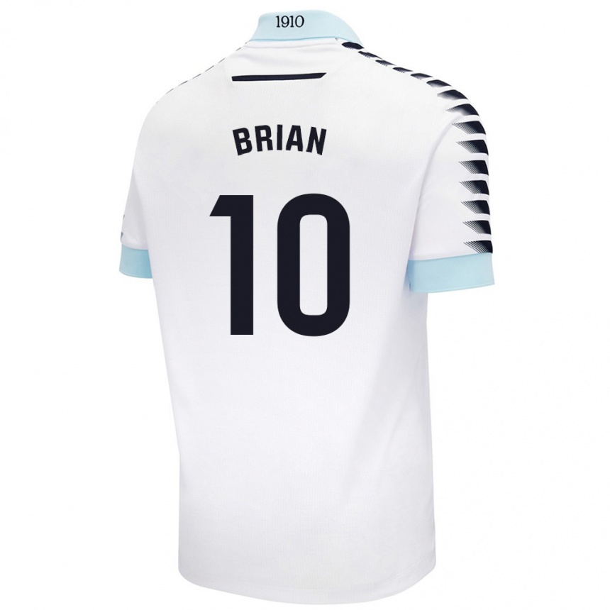 Vaikiškas Brian Ocampo #10 Balta Mėlyna Išvykos Marškinėliai 2024/25 T-Shirt