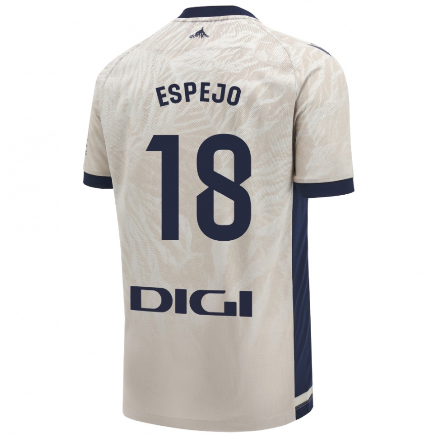 Vaikiškas Diego Espejo #18 Šviesiai Pilka Išvykos Marškinėliai 2024/25 T-Shirt