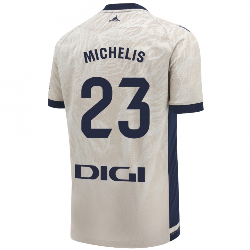 Vaikiškas Nikolaos Michelis #23 Šviesiai Pilka Išvykos Marškinėliai 2024/25 T-Shirt