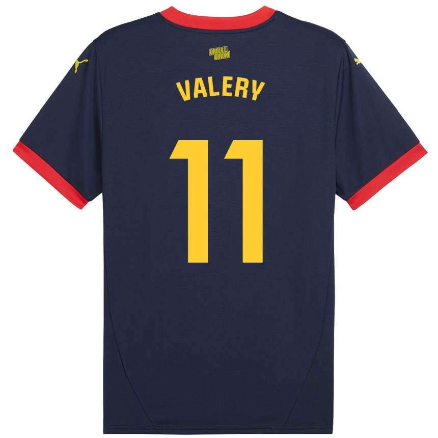 Vaikiškas Valery Fernández #11 Tamsiai Raudona Išvykos Marškinėliai 2024/25 T-Shirt