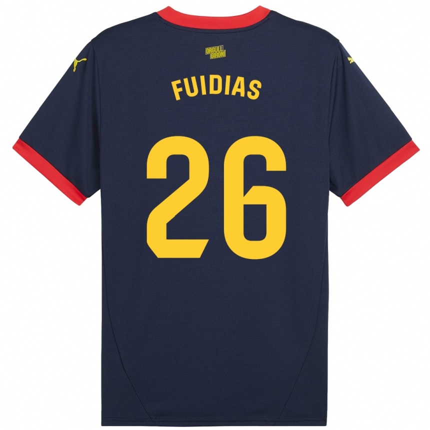 Vaikiškas Toni Fuidias #26 Tamsiai Raudona Išvykos Marškinėliai 2024/25 T-Shirt