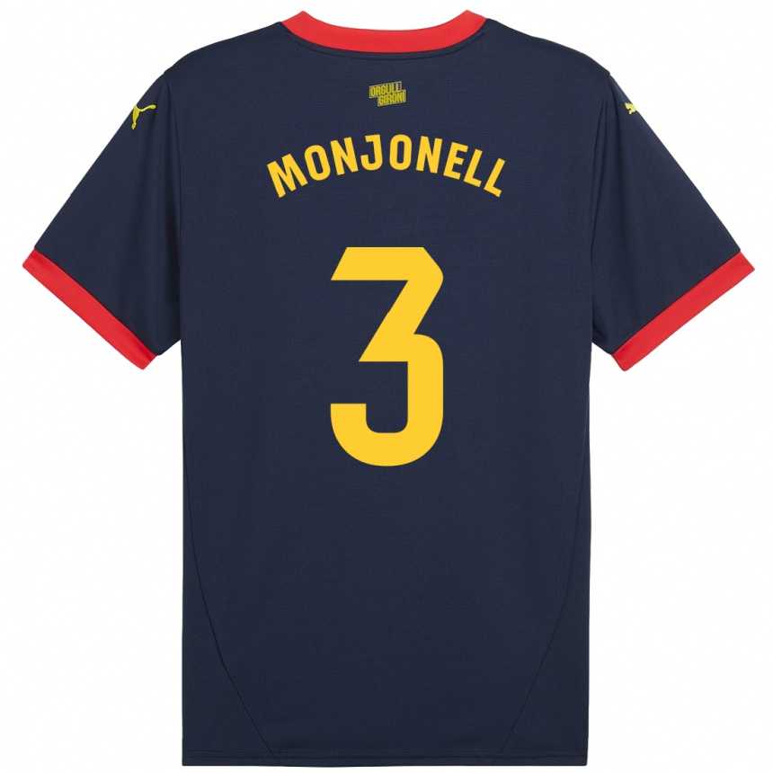 Vaikiškas Eric Monjonell #3 Tamsiai Raudona Išvykos Marškinėliai 2024/25 T-Shirt