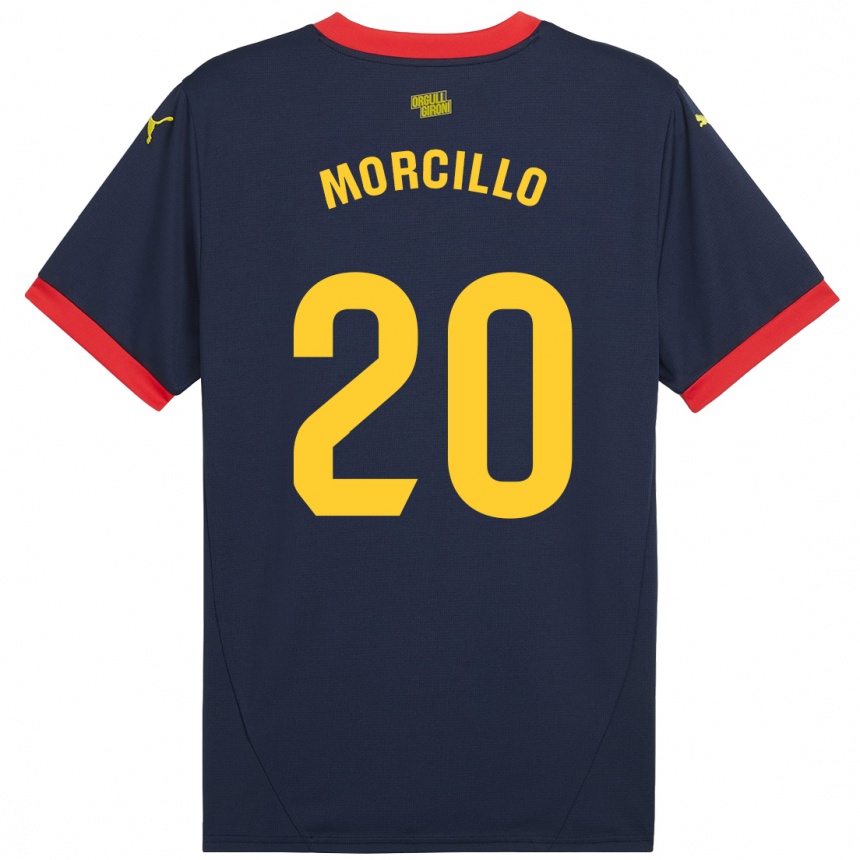 Vaikiškas Luis Morcillo #20 Tamsiai Raudona Išvykos Marškinėliai 2024/25 T-Shirt