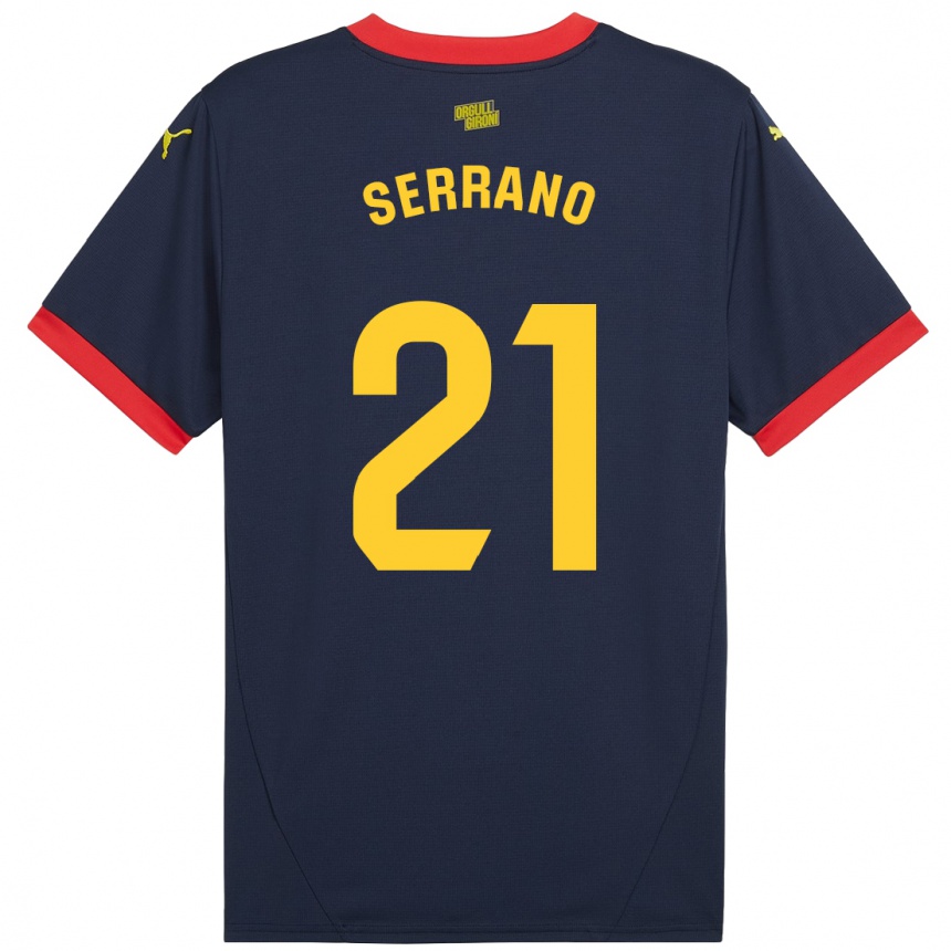 Vaikiškas Ot Serrano #21 Tamsiai Raudona Išvykos Marškinėliai 2024/25 T-Shirt