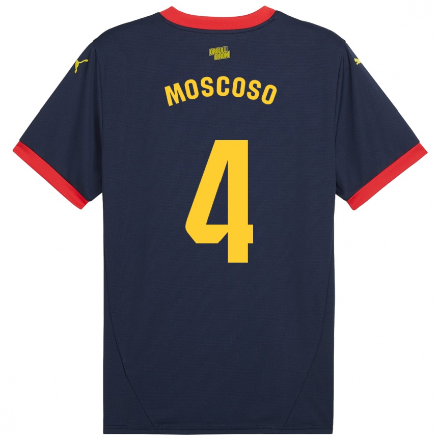 Vaikiškas Miriam Moscoso #4 Tamsiai Raudona Išvykos Marškinėliai 2024/25 T-Shirt