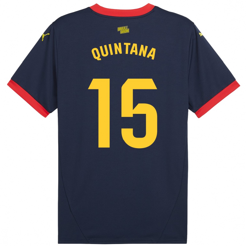 Vaikiškas Amru Quintana #15 Tamsiai Raudona Išvykos Marškinėliai 2024/25 T-Shirt