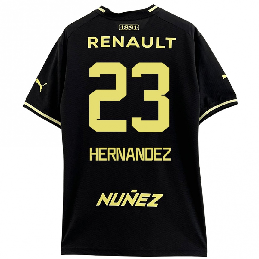 Vaikiškas Abel Hernández #23 Juoda Geltona Išvykos Marškinėliai 2024/25 T-Shirt