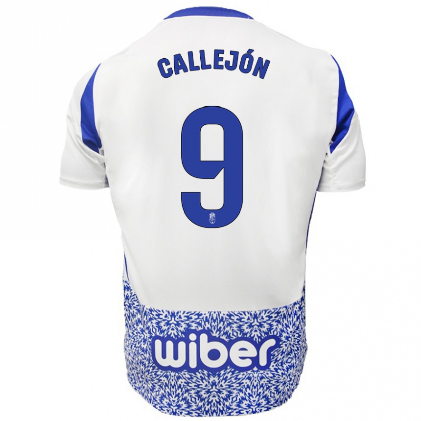 Vaikiškas José Callejón #9 Balta Mėlyna Išvykos Marškinėliai 2024/25 T-Shirt