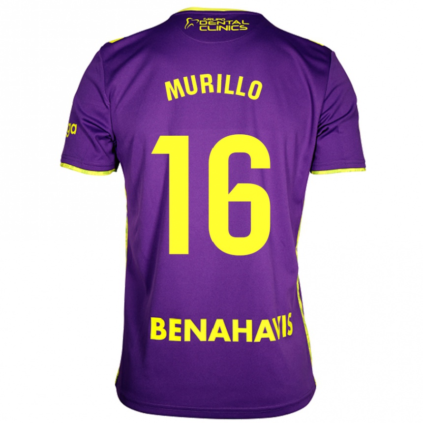 Vaikiškas Diego Murillo #16 Violetinė Geltona Išvykos Marškinėliai 2024/25 T-Shirt