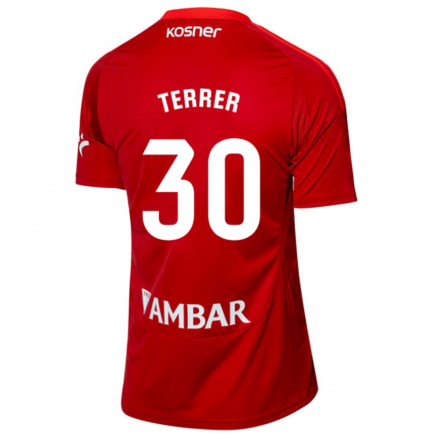 Vaikiškas Lucas Terrer #30 Balta Mėlyna Išvykos Marškinėliai 2024/25 T-Shirt