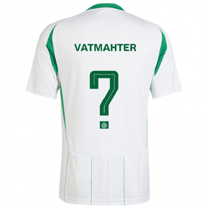 Vaikiškas Liam Vatmahter #0 Balta Žalia Išvykos Marškinėliai 2024/25 T-Shirt