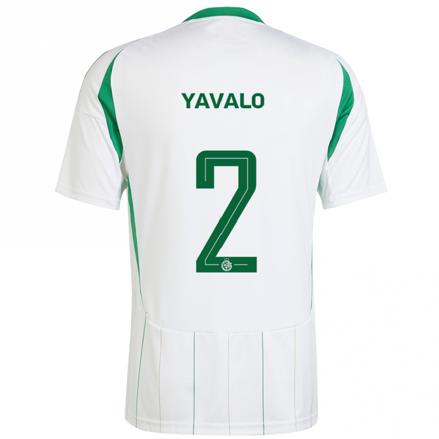 Vaikiškas Gatachao Yavalo #2 Balta Žalia Išvykos Marškinėliai 2024/25 T-Shirt