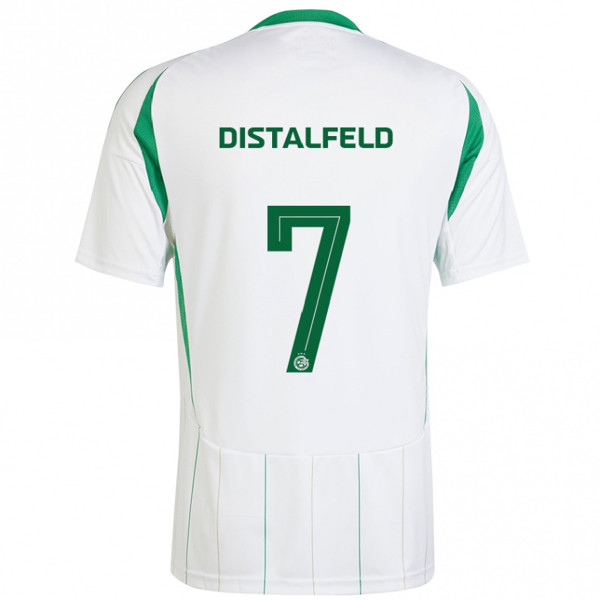 Vaikiškas Yanai Distalfeld #7 Balta Žalia Išvykos Marškinėliai 2024/25 T-Shirt