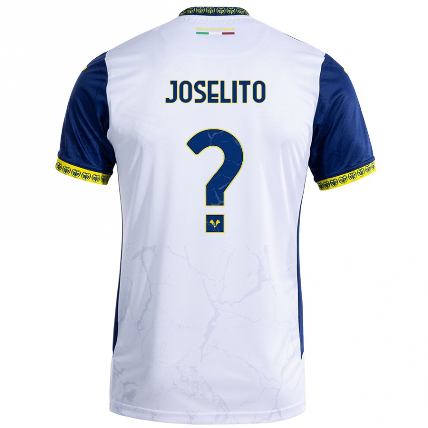 Vaikiškas Joselito #0 Balta Mėlyna Išvykos Marškinėliai 2024/25 T-Shirt