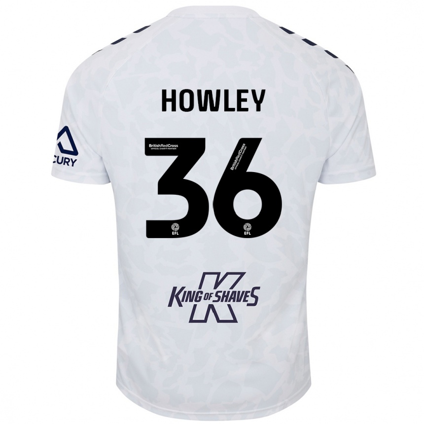 Vaikiškas Ryan Howley #36 Baltas Išvykos Marškinėliai 2024/25 T-Shirt