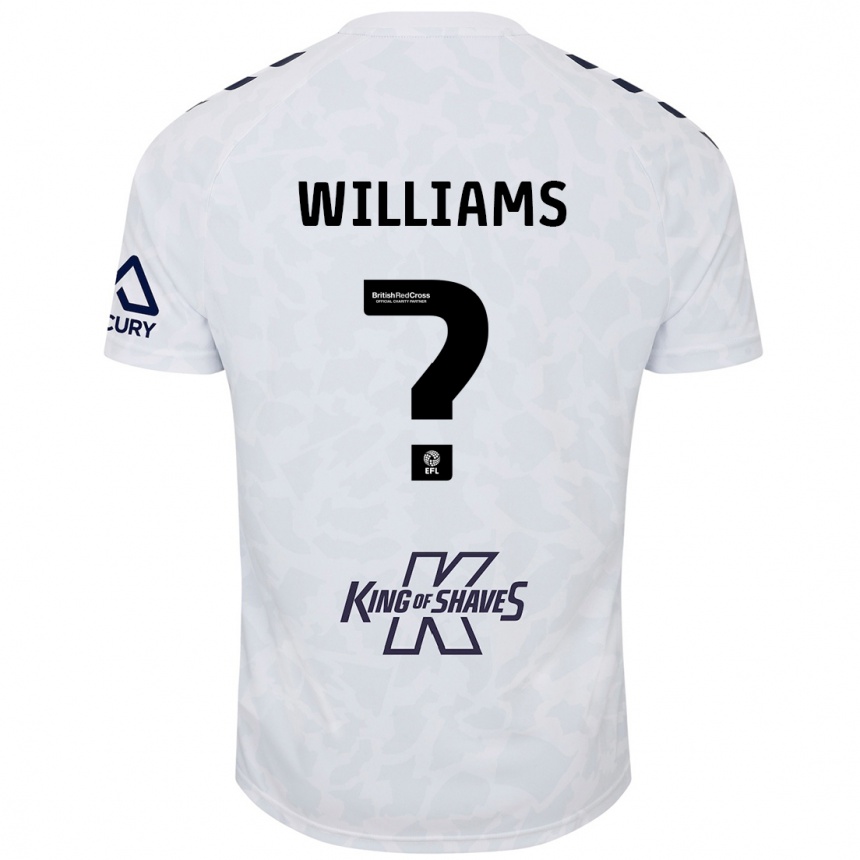 Vaikiškas Thomas Williams #0 Baltas Išvykos Marškinėliai 2024/25 T-Shirt