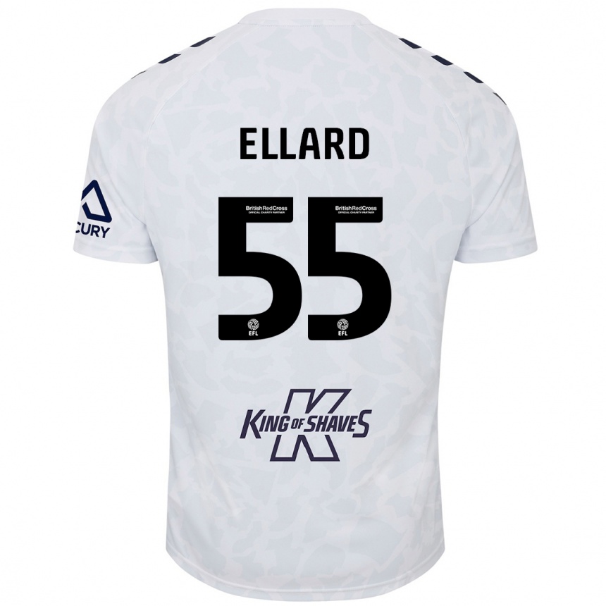 Vaikiškas Aston Ellard #55 Baltas Išvykos Marškinėliai 2024/25 T-Shirt