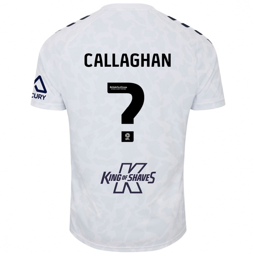 Vaikiškas Charlie Callaghan #0 Baltas Išvykos Marškinėliai 2024/25 T-Shirt