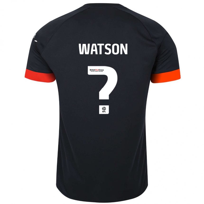 Vaikiškas Louie Watson #0 Juoda Oranžinė Išvykos Marškinėliai 2024/25 T-Shirt