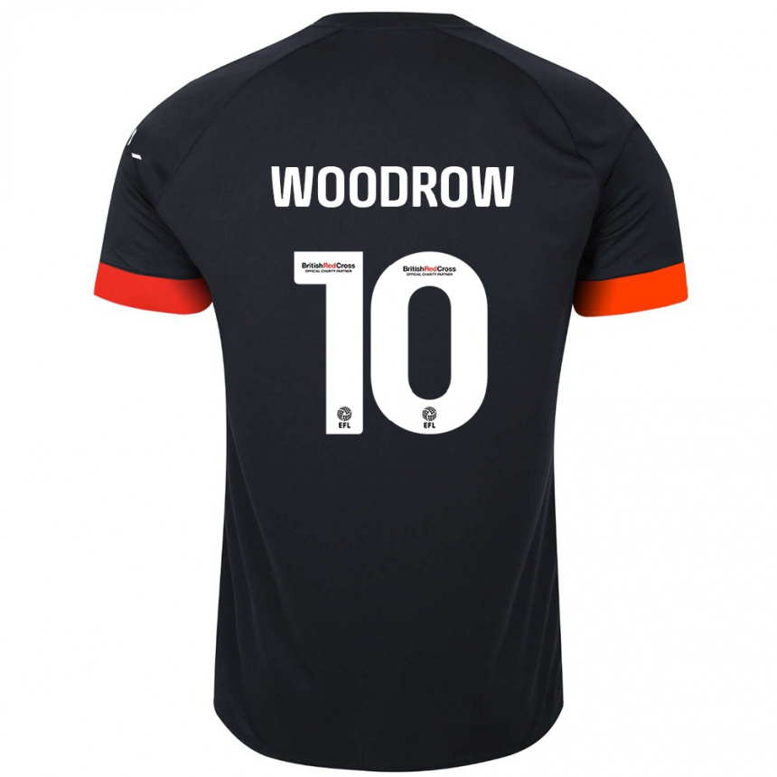 Vaikiškas Cauley Woodrow #10 Juoda Oranžinė Išvykos Marškinėliai 2024/25 T-Shirt